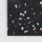 Terrazzo Memphis black galaxy Poster Gallery Image 3