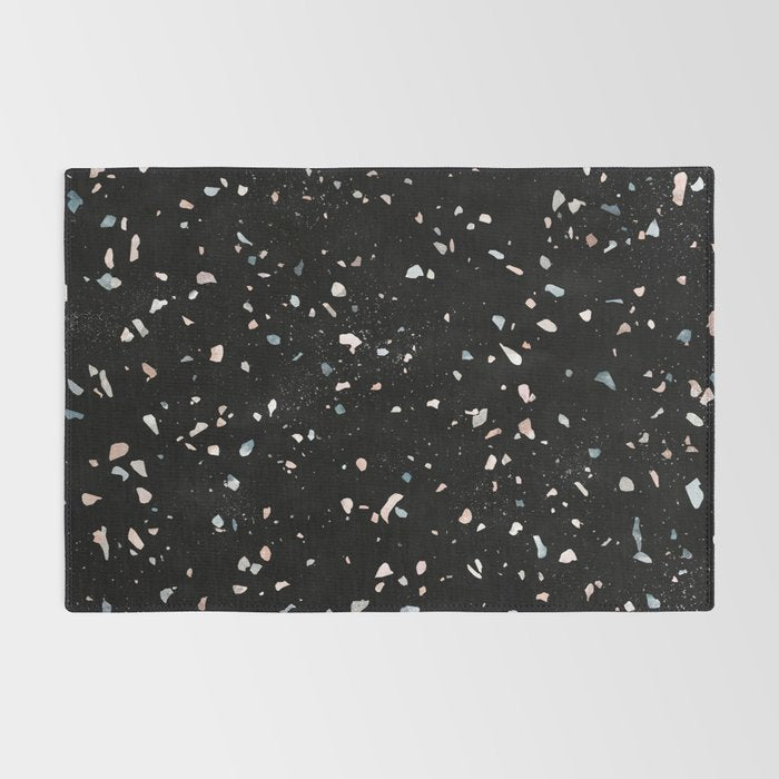 Terrazzo Memphis black galaxy Rug Gallery Image 2