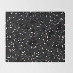 Terrazzo Memphis black galaxy Throw Blanket Gallery Image 2
