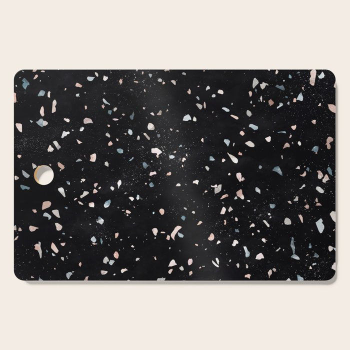 Terrazzo Memphis black galaxy Cutting Board Gallery Image 1