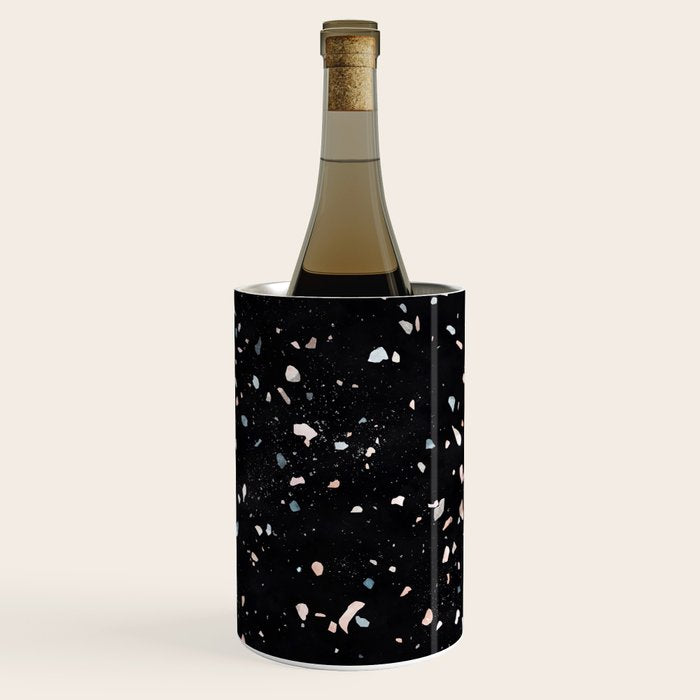 Terrazzo Memphis black galaxy Wine Chiller Gallery Image 1