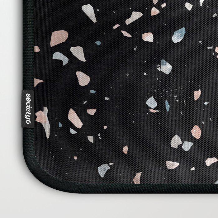Terrazzo Memphis black galaxy Laptop Sleeve Gallery Image 3