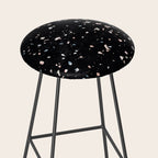 Terrazzo Memphis black galaxy Stool Gallery Image 2