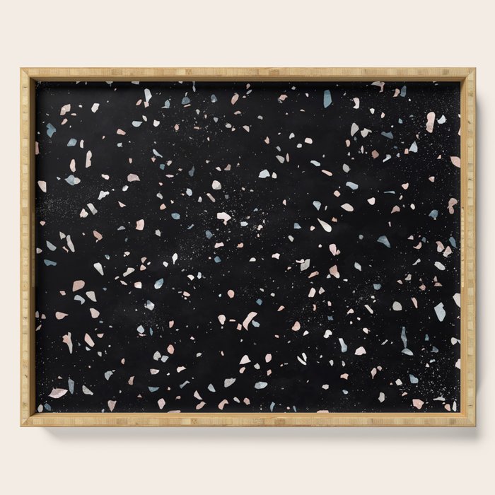 Terrazzo Memphis black galaxy Serving Tray Gallery Image 1