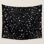 Terrazzo Memphis black galaxy Wall Tapestry Gallery Image 4