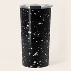 Terrazzo Memphis black galaxy Travel Mug Gallery Image 1
