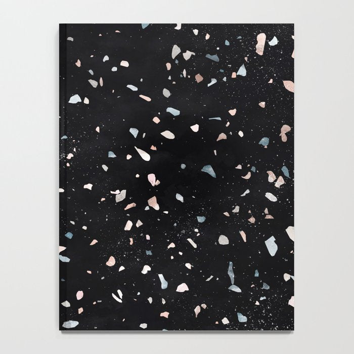 Terrazzo Memphis black galaxy Notebook Gallery Image 4