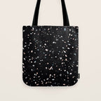 Terrazzo Memphis black galaxy Tote Bag Gallery Image 1