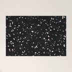 Terrazzo Memphis black galaxy Welcome Mat Gallery Image 1