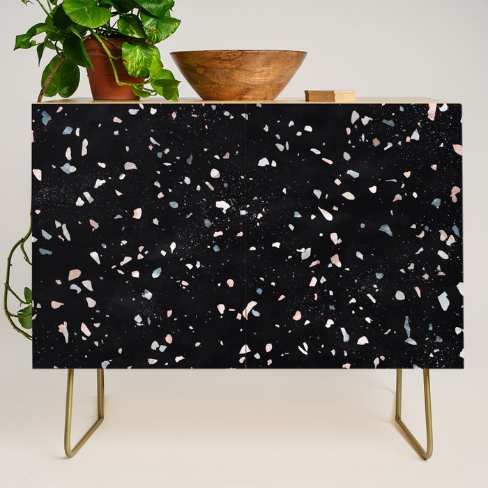 Terrazzo Memphis black galaxy Credenza Gallery Image 1