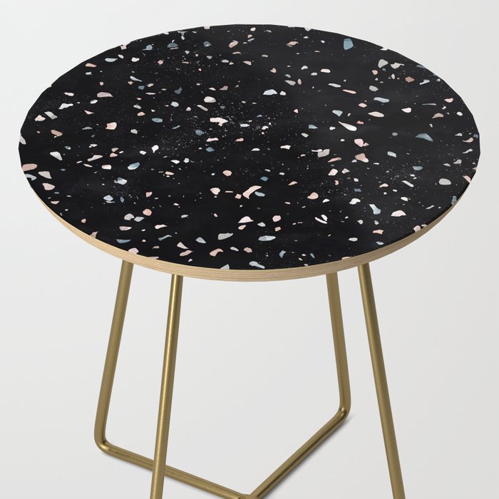 Terrazzo Memphis black galaxy Side Table Gallery Image 2