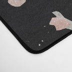 Terrazzo Memphis black galaxy Desk Mat Gallery Image 4