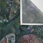 Atlas Moth  Mushroom Night Wall Tapestry Gallery Image 3