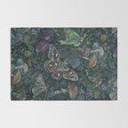 Atlas Moth  Mushroom Night Rug Gallery Image 2