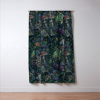 Atlas Moth  Mushroom Night Window Curtain Gallery Image 3