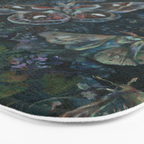 Atlas Moth  Mushroom Night Bath Mat Gallery Image 3