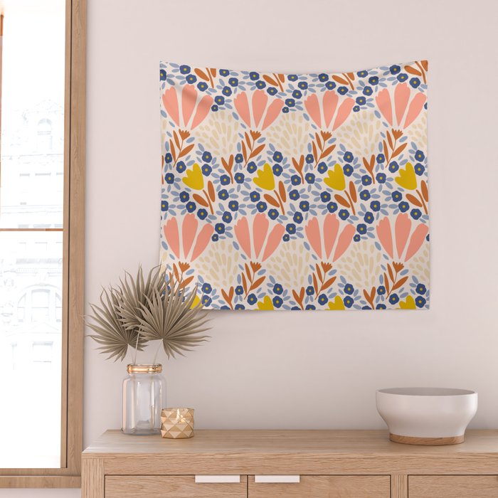 Spring Flower Field  Wall Tapestry Gallery Image 2
