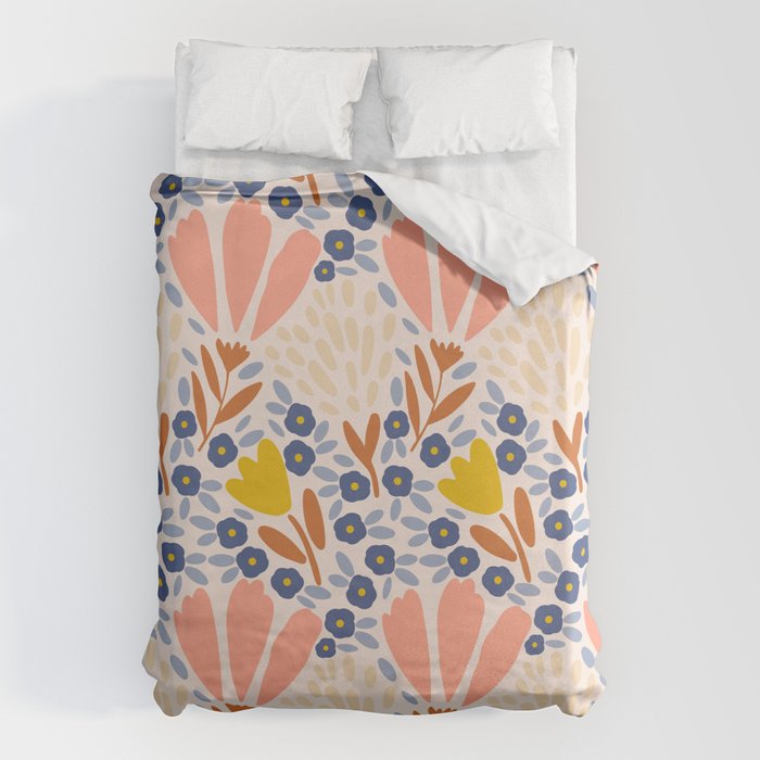 Spring Flower Field  Duvet Cover Gallery Image 1