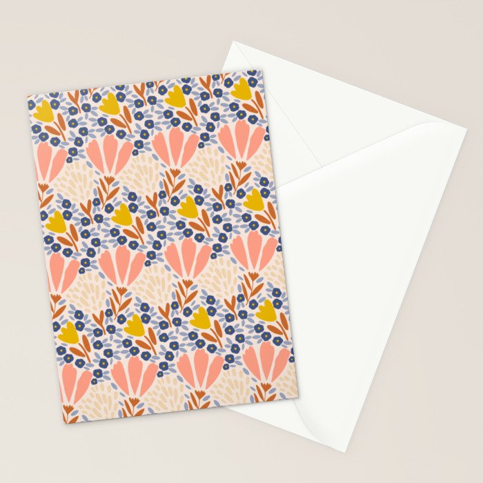 Spring Flower Field  Stationery Card Gallery Image 2