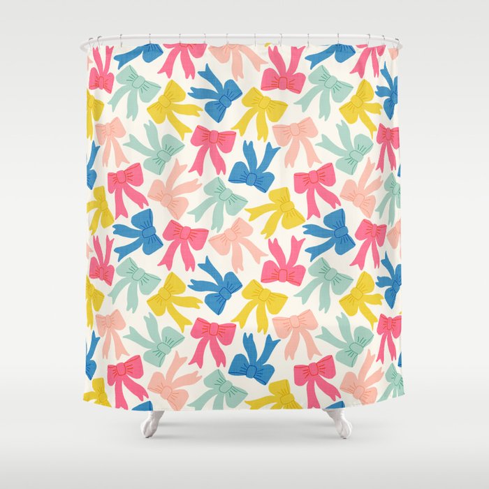 Cheery Bows Shower Curtain Gallery Image 1
