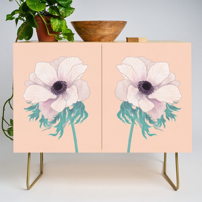 Anemone Flower Credenza Gallery Image 1