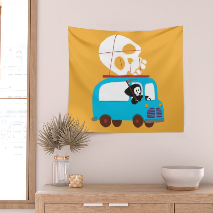 Death on wheels Wall Tapestry Gallery Image 2