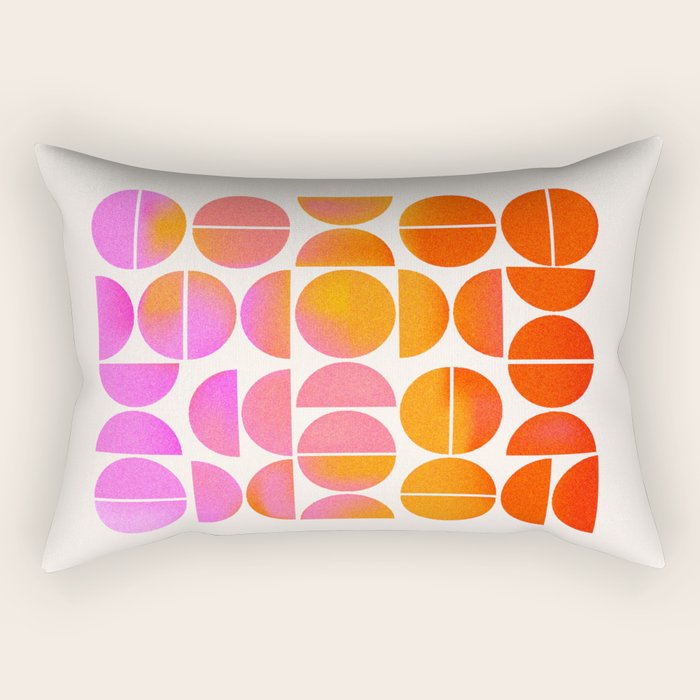 Playful, Vivid Abstract Rectangular Pillow Gallery Image 1