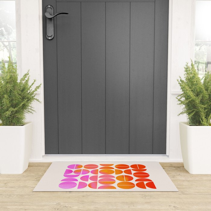 Playful, Vivid Abstract Welcome Mat Gallery Image 3