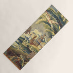 Antique 17th Century Flemish Chinoiserie Temple Landscape Tapestry Yoga Mat Gallery Image 1