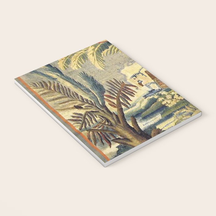 Antique 17th Century Flemish Chinoiserie Temple Landscape Tapestry Notebook Gallery Image 3
