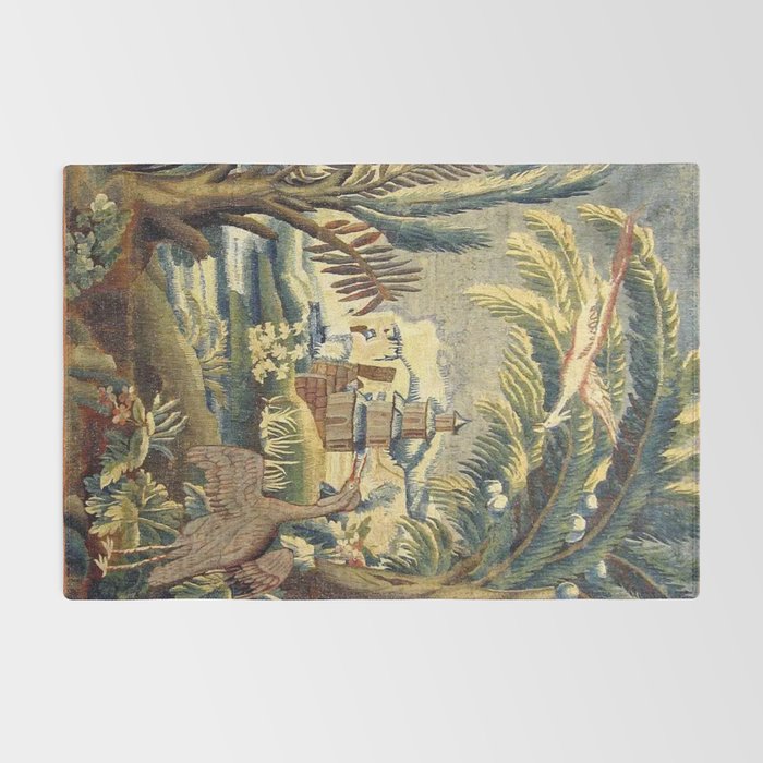 Antique 17th Century Flemish Chinoiserie Temple Landscape Tapestry Rug Gallery Image 2