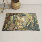 Antique 17th Century Flemish Chinoiserie Temple Landscape Tapestry Rug Gallery Image 1
