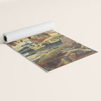 Antique 17th Century Flemish Chinoiserie Temple Landscape Tapestry Yoga Mat Gallery Image 2