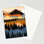 Colors of a Mountain View Stationery Card Gallery Image 2