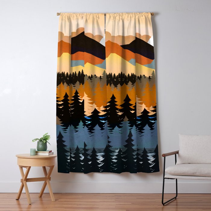 Colors of a Mountain View Window Curtain Gallery Image 1