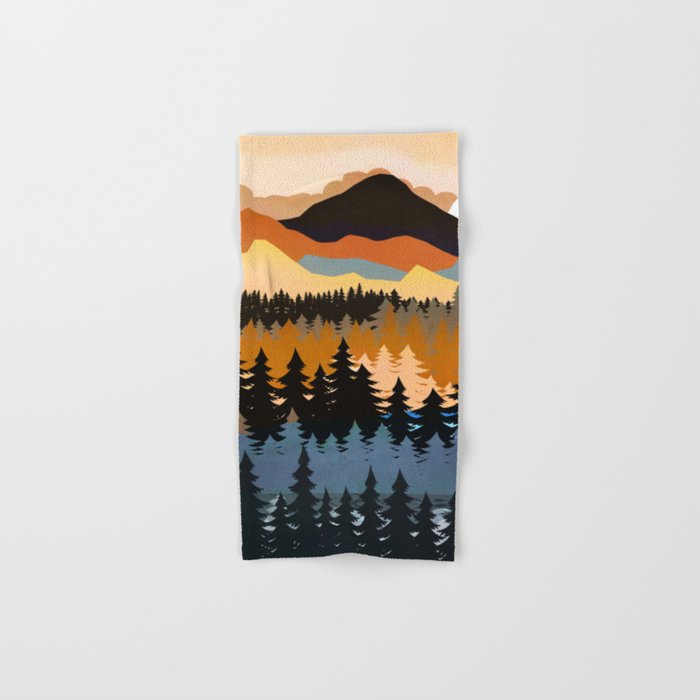 Colors of a Mountain View Bath Towel Gallery Image 1