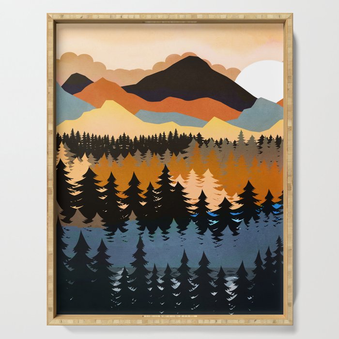 Colors of a Mountain View Serving Tray Gallery Image 1