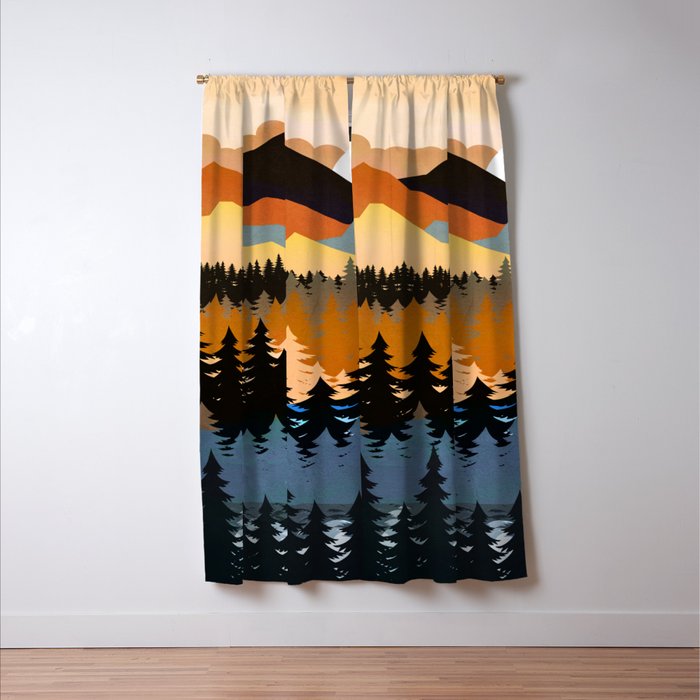 Colors of a Mountain View Window Curtain Gallery Image 3