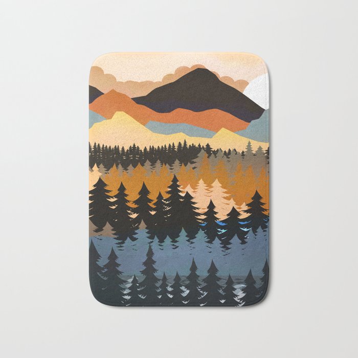 Colors of a Mountain View Bath Mat Gallery Image 1