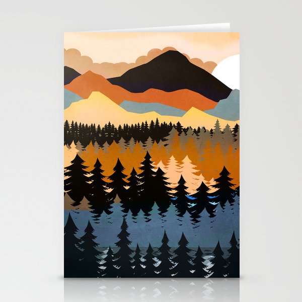 Colors of a Mountain View Stationery Card Gallery Image 2