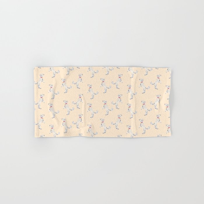 White Poodle  Bath Towel Gallery Image 1