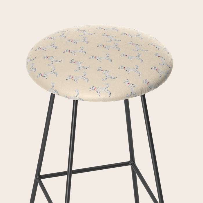 White Poodle  Stool Gallery Image 2