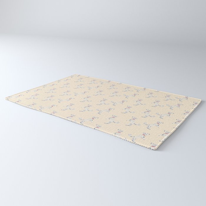 White Poodle  Rug Gallery Image 3