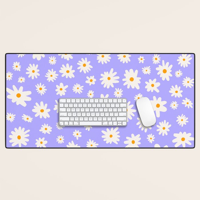 Daisy Pattern Desk Mat Gallery Image 1