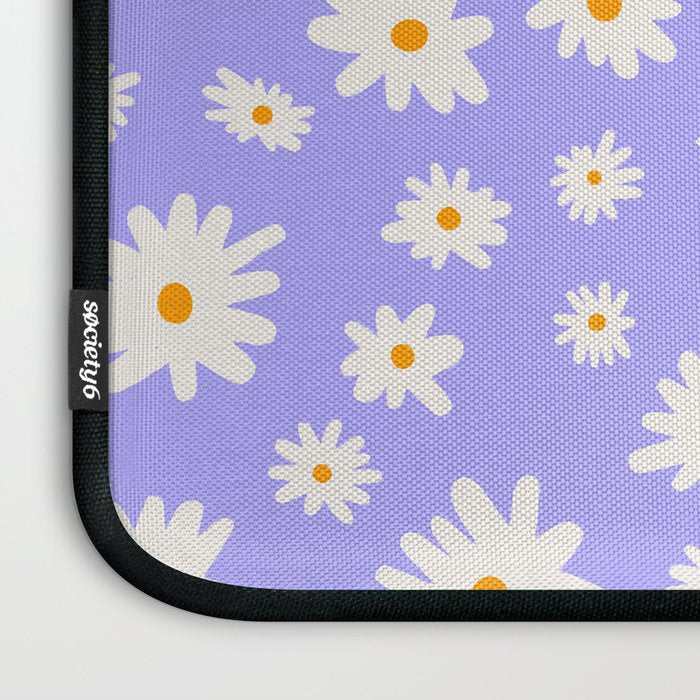 Daisy Pattern Laptop Sleeve Gallery Image 3