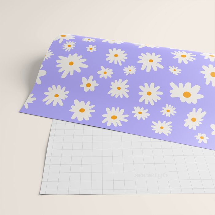Daisy Pattern Wrapping Paper Gallery Image 2