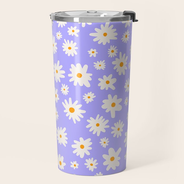 Daisy Pattern Travel Mug Gallery Image 2