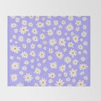 Daisy Pattern Throw Blanket Gallery Image 2
