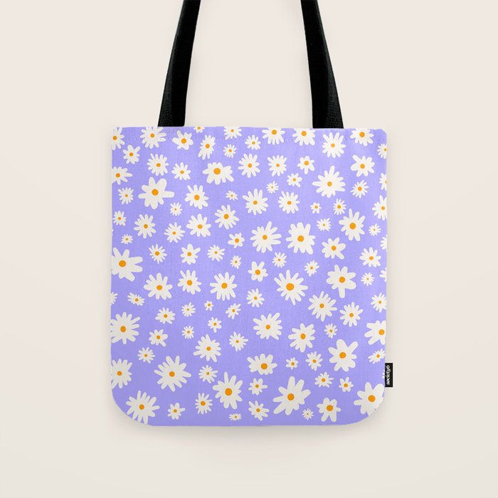 Daisy Pattern Tote Bag Gallery Image 1