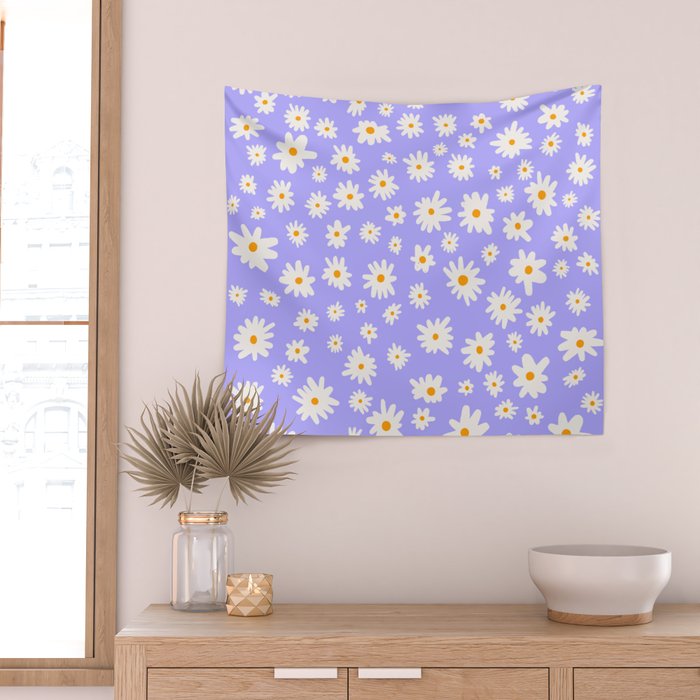 Daisy Pattern Wall Tapestry Gallery Image 2